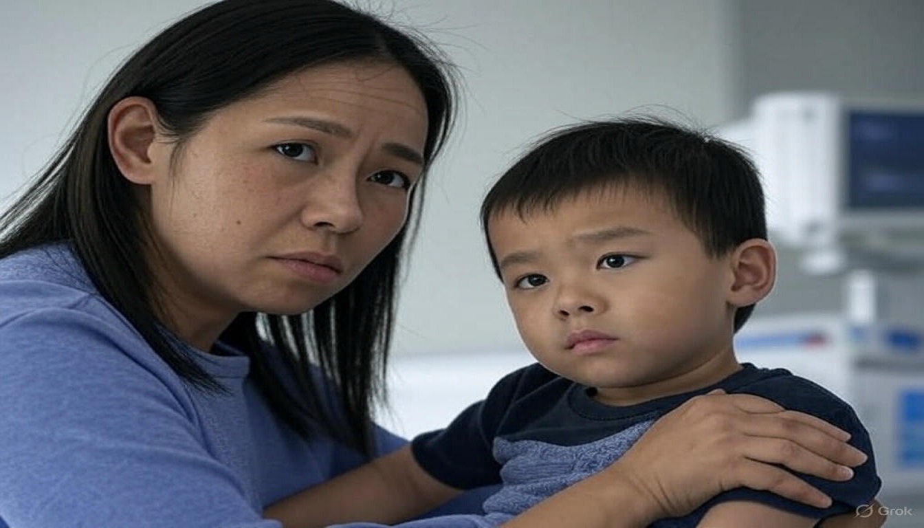 A-Dehydrated-5-Year-Old-Child-In-Hospital