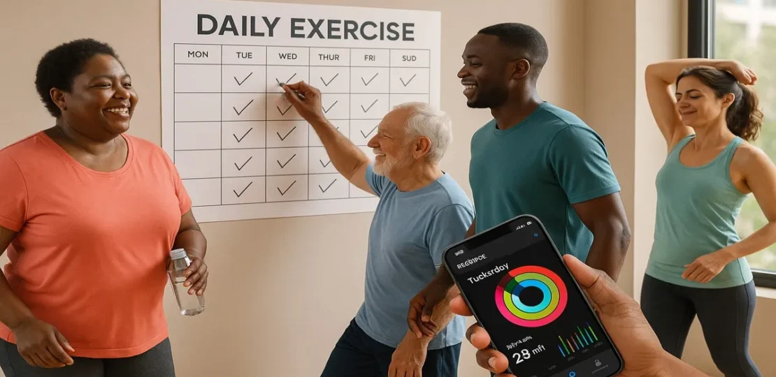 Daily exercise for stress and anxiety