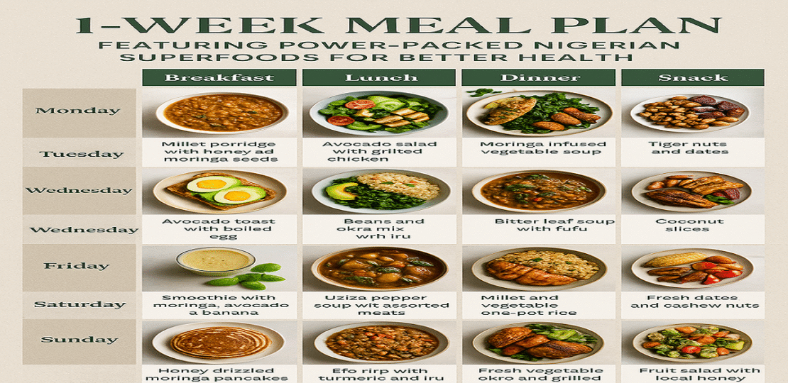Free 1-Week Nigerian Superfoods Meal Plan