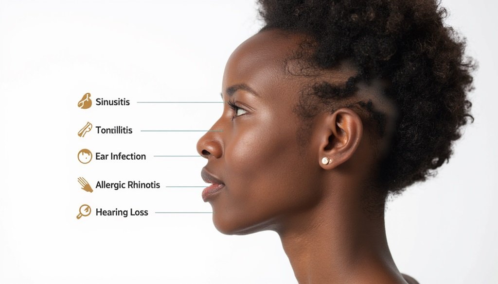 What are the top 20 ENT disorders in Nigeria?