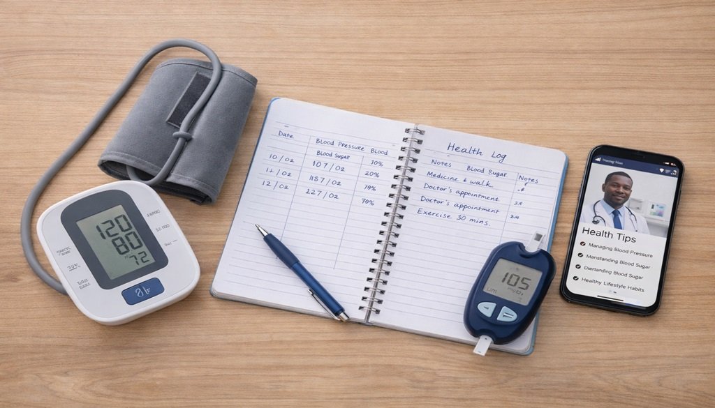 Having BP and Blood sugar kits are part of doctor-led health advice for Nigerians