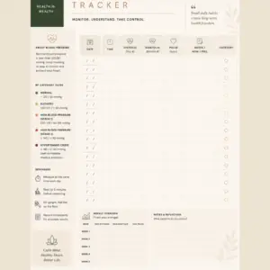Free Printable Blood Pressure Tracker PDF