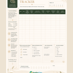 Free Printable Blood Sugar Tracker PDF