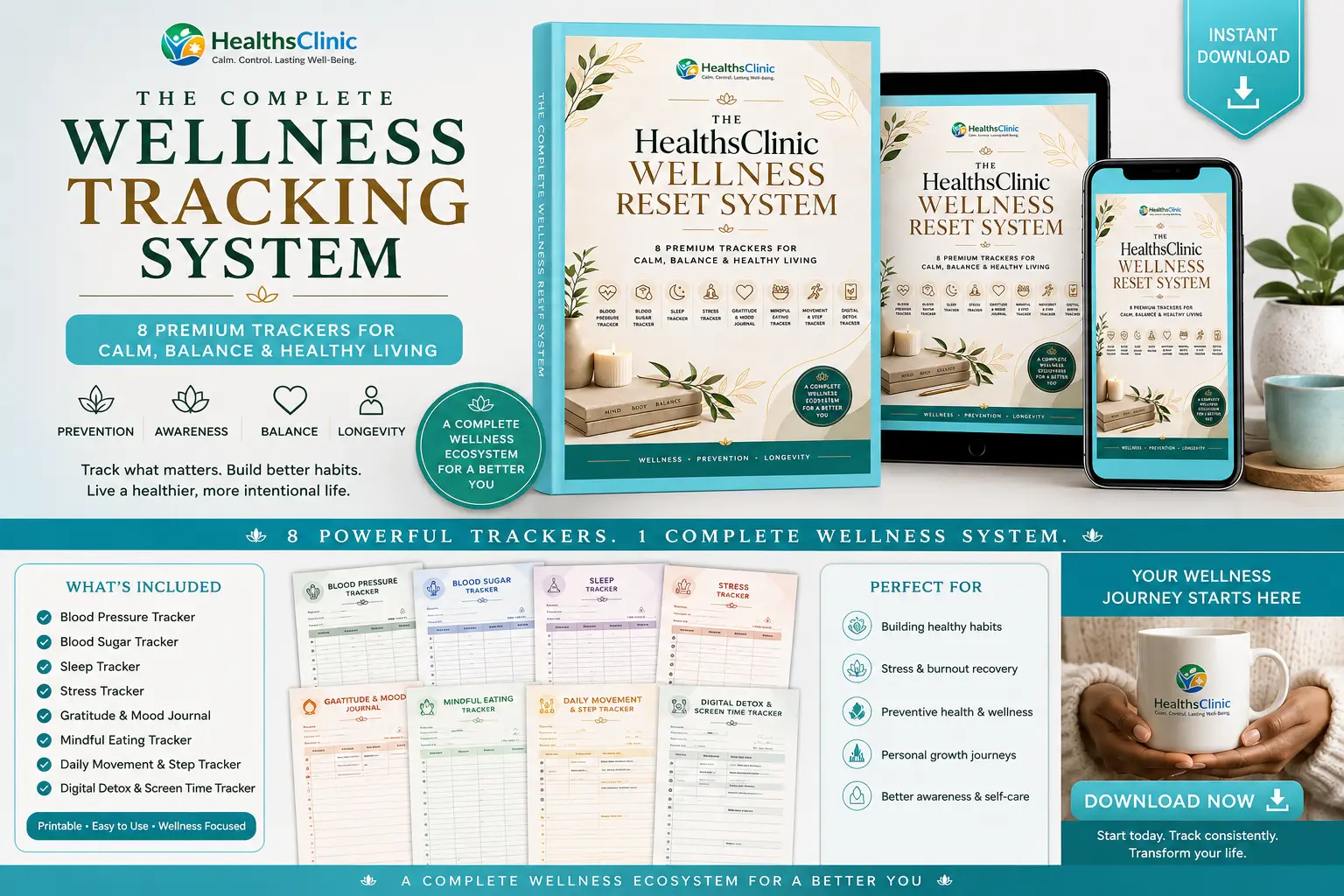 Use the Complete-wellness-tracking-system bundle. daily for your optimal wellness