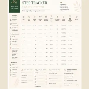 Free Printable Daily Movement & Step Tracker PDF