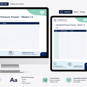 Fillable Blood Pressure Tracker-(pdf)