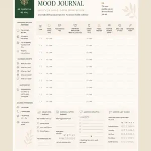 Free Printable Gratitude & Mood Journal
