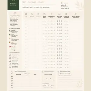 Free Printable Sleep Tracker PDF