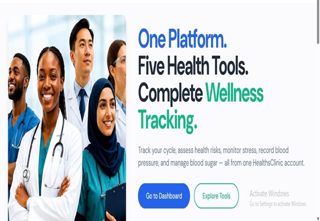 healthsclinic.com homepage
